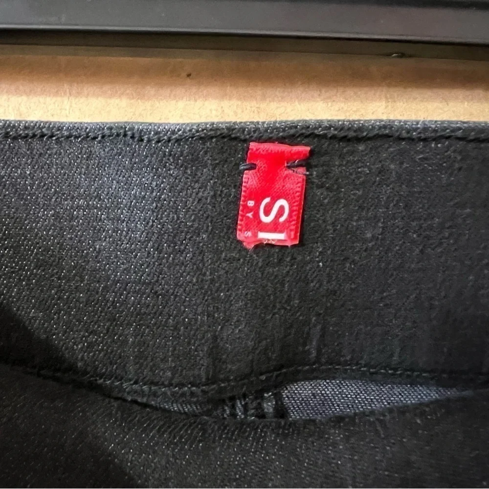 Spanx | Vintage Distressed Ankle Skinny Jeans High Rise Jeggings Black Size M